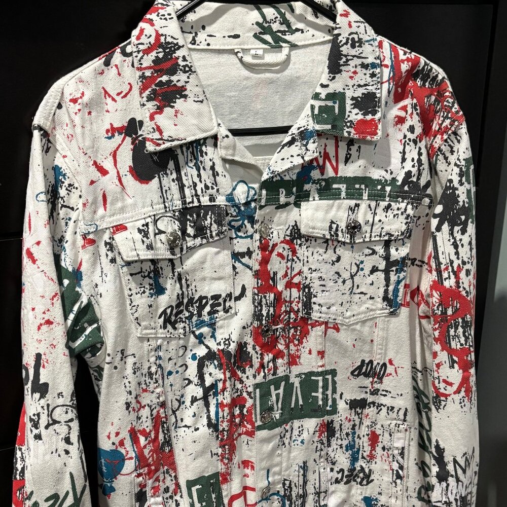 Denim Colored Jacket - image 1